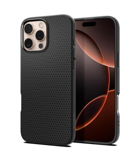 قاب آیفون اسپیگن مدل Spigen Liquid Air مناسب برای آیفون ۱۶ پرومکس | رنگ مشکی