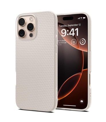 قاب آیفون اسپیگن مدل Spigen Liquid Air مناسب برای آیفون ۱۶ پرومکس | رنگ تیتانیوم