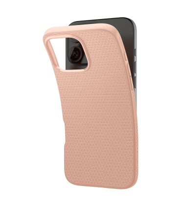 قاب آیفون اسپیگن مدل Spigen Liquid Air مناسب برای آیفون ۱۶ پرومکس | رنگ رز تیتانیوم