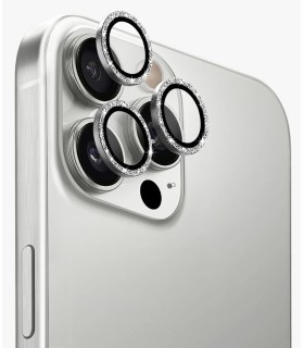 محافظ لنز دوربین یونیک مدل UNIQ Optix AluGuard مناسب برای آیفون ۱۶ پرو و ۱۶ پرومکس | رنگ سفید درخشان