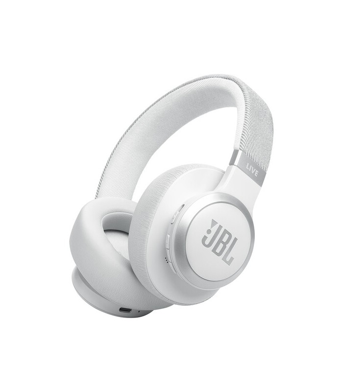 هدفون بی‌سیم/باسیم روگوشی نویزکنسلینگ جی‌بی‌ال مدل JBL Live 770 NC | رنگ سفید