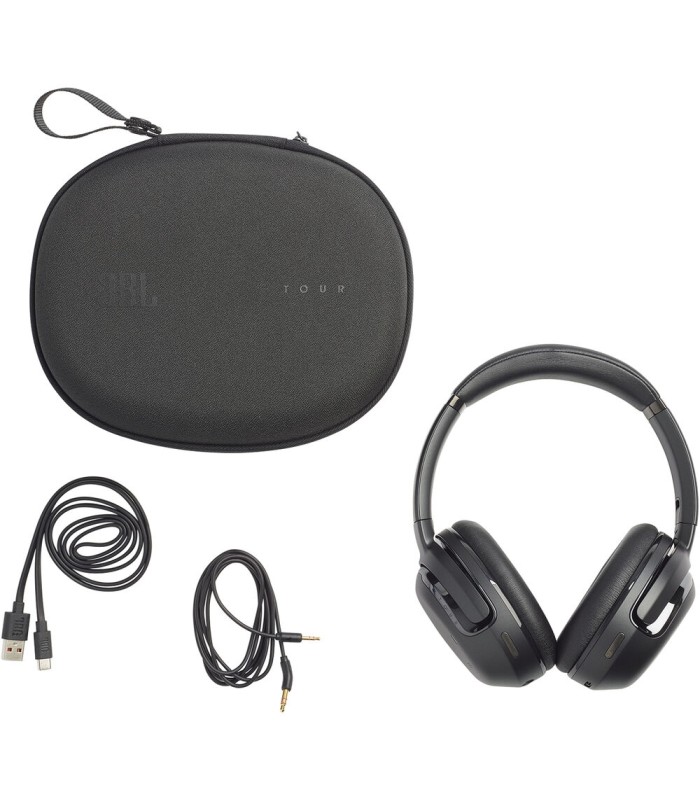 هدفون بی‌سیم/باسیم روگوشی نویزکنسلینگ جی‌بی‌ال مدل JBL Tour One M2 | رنگ مشکی