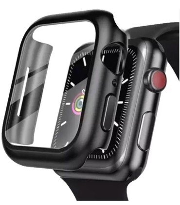 کیس و گلس لیتو مناسب برای اپل واچ سری ۱۰ مدل LITO Glass & Case | سایز ۴۶ میلی‌متری - مشکی