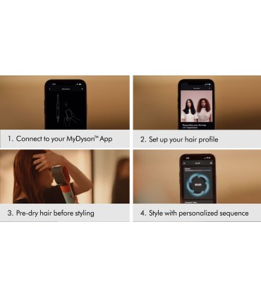 حالت دهنده مو دایسون مدل Dyson Airwrap i.d. HS08 (Vinca blue/Topaz آبی/نارنجی)