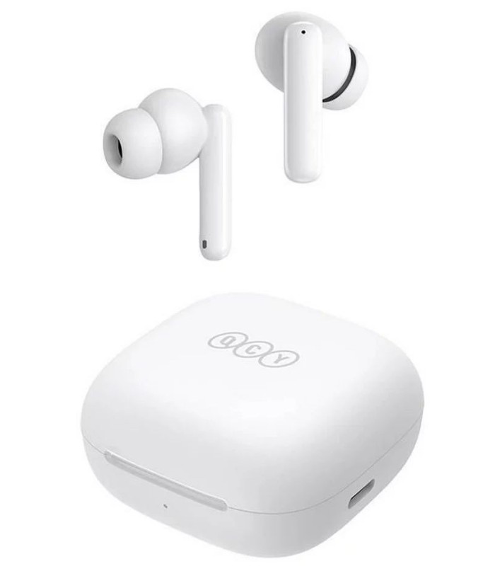 هدفون بی‌سیم توگوشی کیو‌ سی‌ وای مدل QCY T13 ANC | رنگ سفید