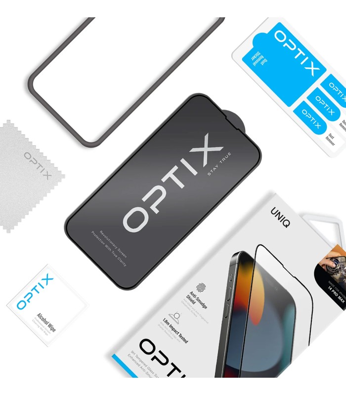 محافظ صفحه‌نمایش مات یونیک مدل UNIQ Optix Matte مناسب برای آیفون ۱۴ پرو