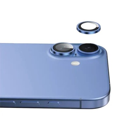 محافظ لنز دوربین گرین مدل Green Lion HD Plus مناسب برای آیفون ۱۶ و ۱۶ پلاس | رنگ آبی