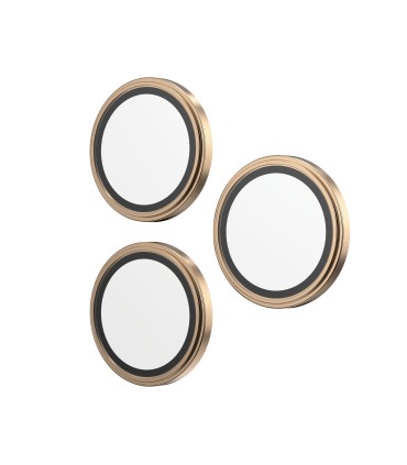 محافظ لنز دوربین زگ مدل ZAGG Glass Elite مناسب برای آیفون ۱۶ پرو و ۱۶ پرومکس | رنگ طلایی