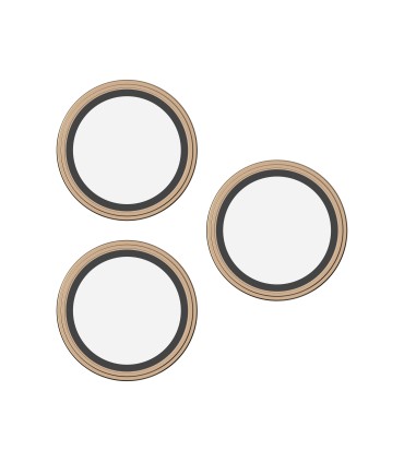 محافظ لنز دوربین زگ مدل ZAGG Glass Elite مناسب برای آیفون ۱۶ پرو و ۱۶ پرومکس | رنگ طلایی