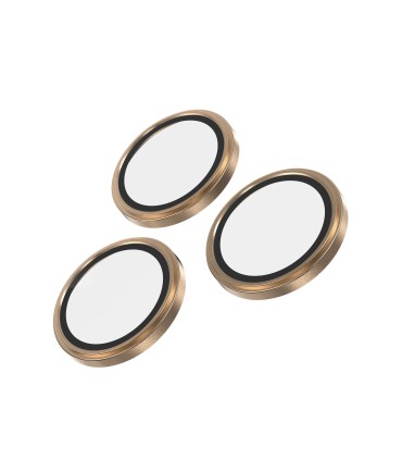 محافظ لنز دوربین زگ مدل ZAGG Glass Elite مناسب برای آیفون ۱۶ پرو و ۱۶ پرومکس | رنگ طلایی