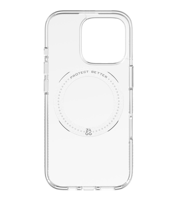 قاب آیفون زگ به همراه حلقه ۳۶۰ مدل ZAGG Clear Snap 360 Ring  مناسب برای آیفون ۱۶ پرومکس