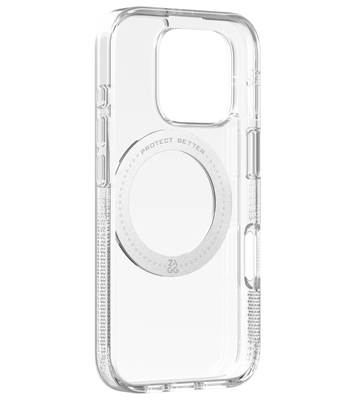 قاب آیفون زگ به همراه حلقه ۳۶۰ مدل ZAGG Clear Snap 360 Ring  مناسب برای آیفون ۱۶ پرومکس