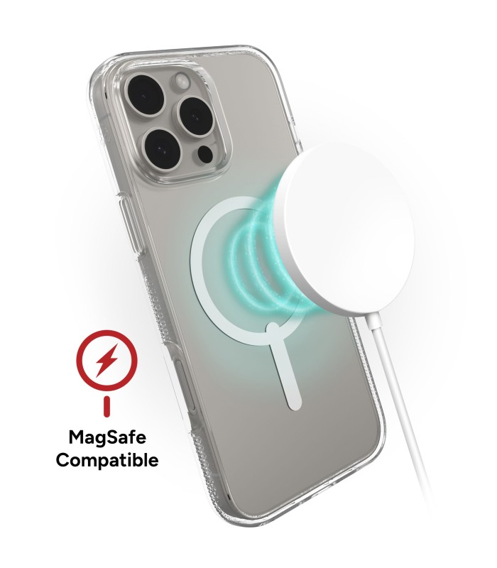 قاب مگ‌سیف آیفون زگ مدل ZAGG Clear Snap Case مناسب برای آیفون ۱۶ پرومکس