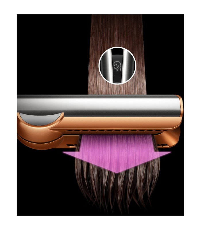 سشوار و صاف‌کننده مو دایسون مدل Dyson Airstrait HT01- Strawberry Bronze/Blush Pink (مسی)