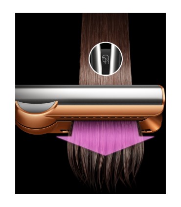 سشوار و صاف‌کننده مو دایسون مدل Dyson Airstrait HT01- Strawberry Bronze/Blush Pink (مسی)