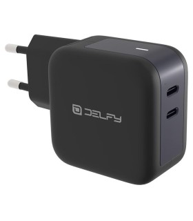 آداپتور شارژر دلفی ۴۵ وات مدل Delfy Elektra wall GaN Charger 45W