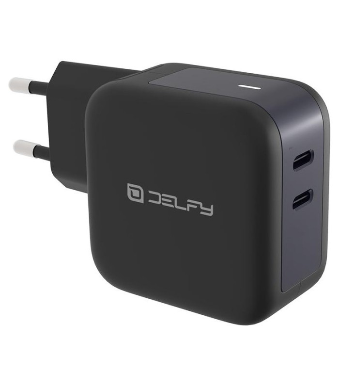 آداپتور شارژر دلفی ۴۵ وات مدل Delfy Elektra wall GaN Charger 45W