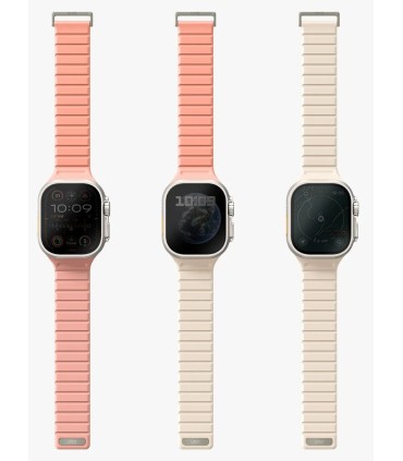 بند دورو اپل واچ  یونیک مدل UNIQ Revix Evo | رنگ سفید/سورمه‌ای ۴۲-۴۴-۴۵-۴۹ میلی‌متری