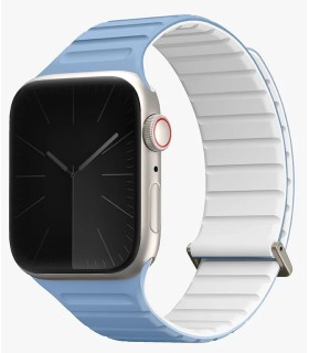 بند دورو اپل واچ  یونیک مدل UNIQ Revix Evo | رنگ سفید/آبی ۳۸-۴۰-۴۱ میلی‌متری