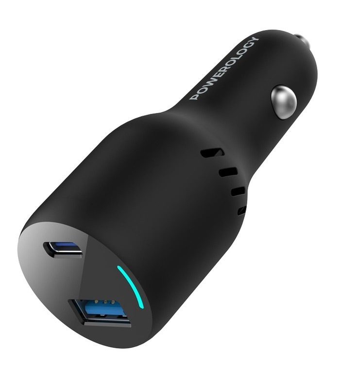 شارژر فندکی ۶۵ وات پاورولوژی مدل Powerology 65W PD Car Charger