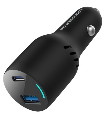 شارژر فندکی ۶۵ وات پاورولوژی مدل Powerology 65W PD Car Charger