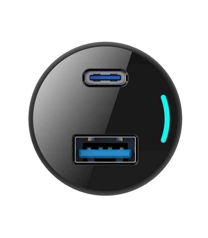 شارژر فندکی ۶۵ وات پاورولوژی مدل Powerology 65W PD Car Charger