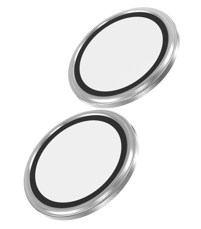 محافظ لنز دوربین زگ مدل ZAGG Premium Camera Lens Protector  مناسب برای آیفون ۱۶ و ۱۶ پلاس | رنگ نقره‌ای