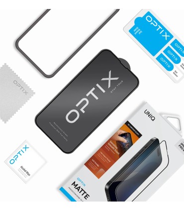 محافظ صفحه‌ نمایش یونیک مدل UNIQ Optix Matte مناسب برای آیفون ۱۶ پرو
