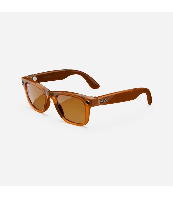 عینک هوشمند ری بن متا مدل Ray-Ban Meta Wayfarer | رنگ کاراملی