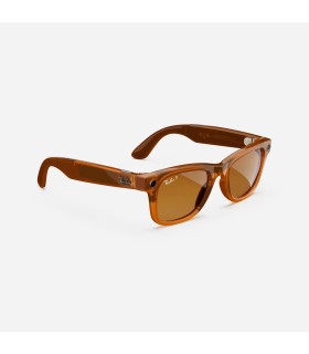 عینک هوشمند ری بن متا مدل Ray-Ban Meta Wayfarer | رنگ کاراملی