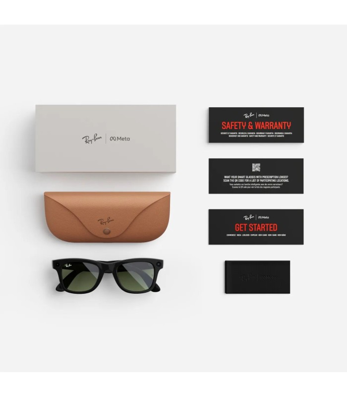 عینک هوشمند ری بن متا مدل Ray-Ban Meta Wayfarer | رنگ مشکی براق