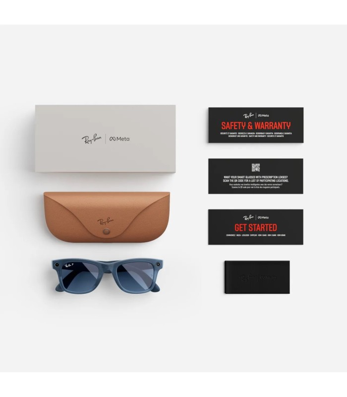 عینک هوشمند ری بن متا مدل Ray-Ban Meta Wayfarer | رنگ آبی تیره