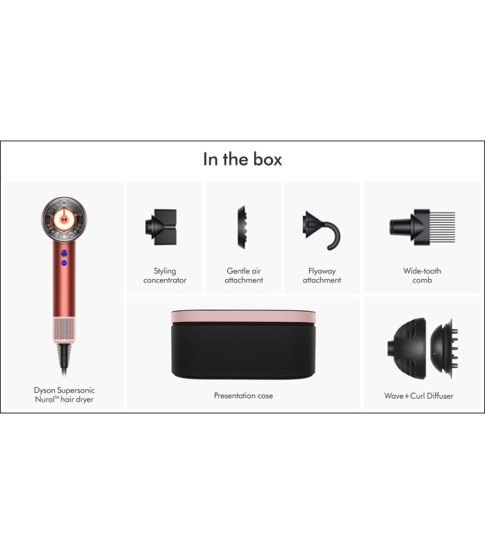 سشوار هوشمند دایسون مدل Dyson Supersonic Nural HD16 Strawberry Bronze/Blush Pink (صورتی/برنز)