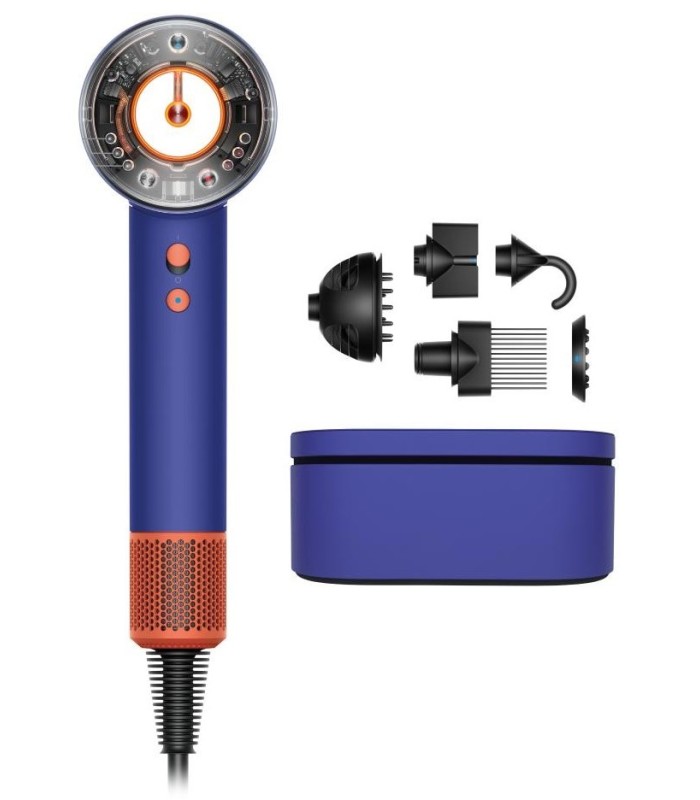 سشوار هوشمند دایسون مدل Dyson Supersonic Nural HD16 Vinca Blue/Topaz (آبی/نارنجی)