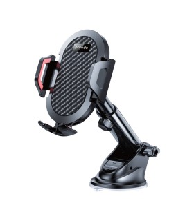 هولدر موبایل پایه‌دار خودرو پرودو مدل Porodo ABS+Silicone 360 Degree