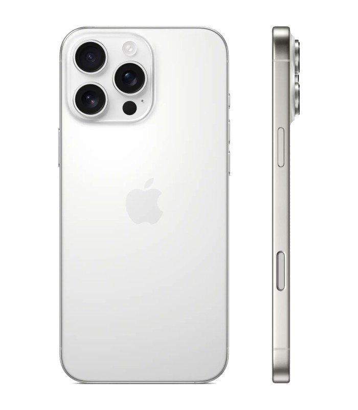 گوشی موبایل اپل مدل آیفون ۱۶ پرو مکس | iPhone 16 Pro Max - ظرفیت 512 گیگابایت رنگ تیتانیوم سفید - گارانتی ۱۸ ماهه شرکتی - دارای کد رجیستری - نات اکتیو