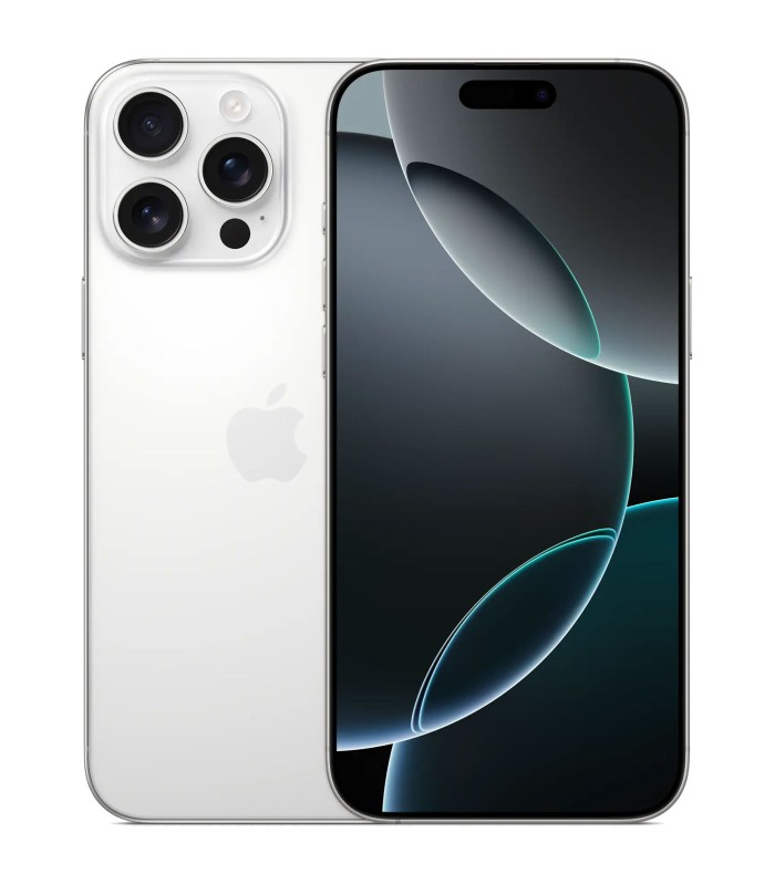 گوشی موبایل اپل مدل آیفون ۱۶ پرو مکس | iPhone 16 Pro Max - ظرفیت 1 ترابایت رنگ تیتانیوم سفید - گارانتی ۱۸ ماهه شرکتی - دارای کد رجیستری - نات اکتیو