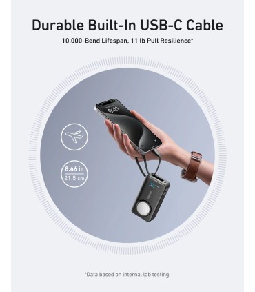 پاوربانک ۱۰۰۰۰ انکر مدل Anker MagGo (10K, 35W) A1657| رنگ مشکی