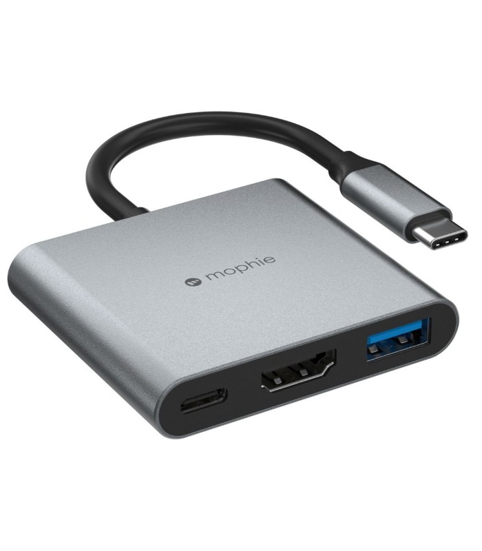 هاب ۳ پورت موفی مدل Mophie USB-C 3 IN 1 Multimedia Hub