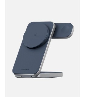 شارژر بی‌سیم ۳ در ۱ انرژیا مدل Energea MagTrio Plus | رنگ آبی