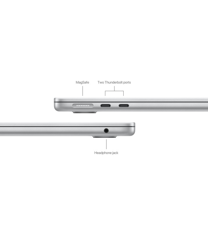 مک‌بوک ۱۳ اینچی اپل مدل MacBook Air M3 MC8N4 - رنگ نقره‌ای