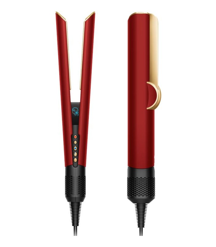 سشوار و صاف‌کننده مو دایسون مدل Dyson Airstrait HT01- Red Velvet/Gold (زرشکی/طلایی)