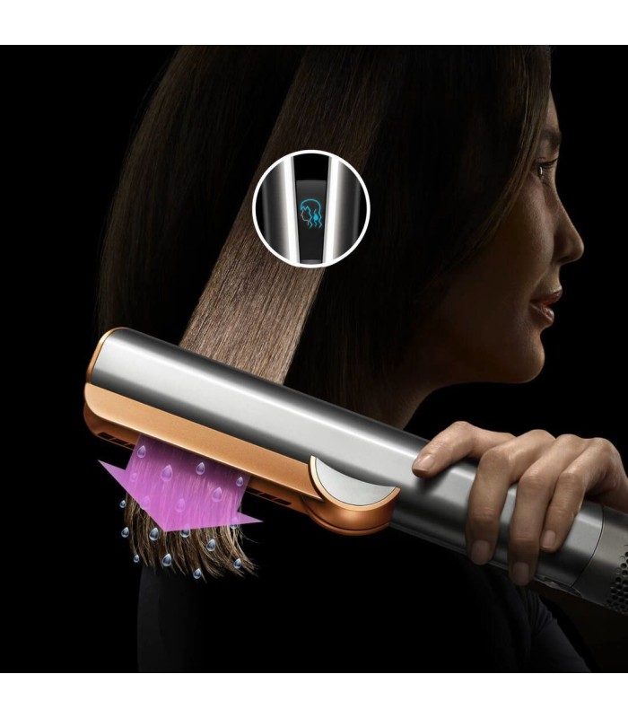سشوار و صاف‌کننده مو دایسون مدل Dyson Airstrait HT01- Red Velvet/Gold (زرشکی/طلایی)