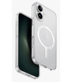 قاب آیفون مگ‌سیف یونیک مدل UNIQ Clario مناسب برای آیفون ۱۶ | رنگ سفید