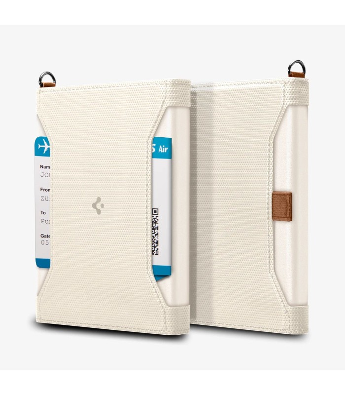 کیف پاسپورت اسپیگن مدل Spigen Passport Holder - رنگ کرم