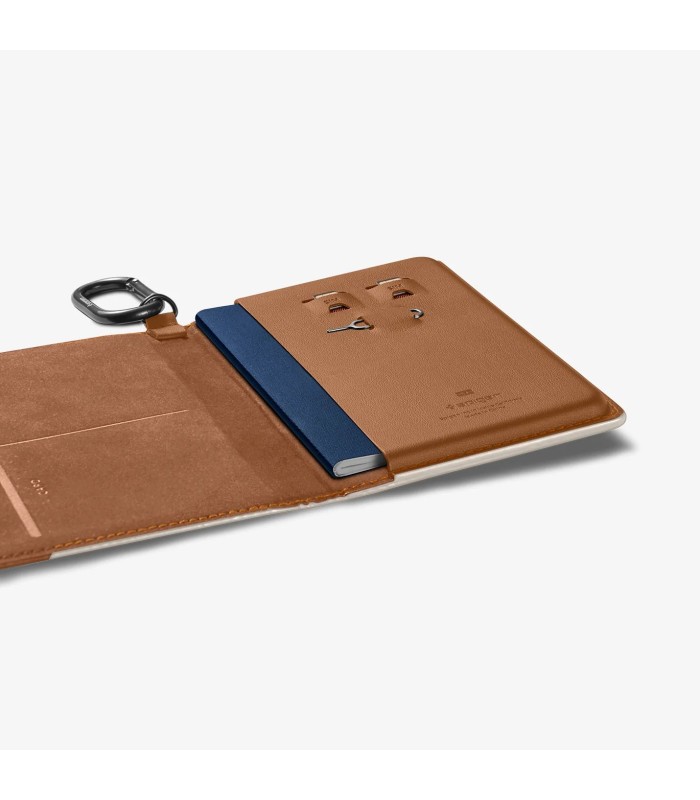 کیف پاسپورت اسپیگن مدل Spigen Passport Holder - رنگ کرم