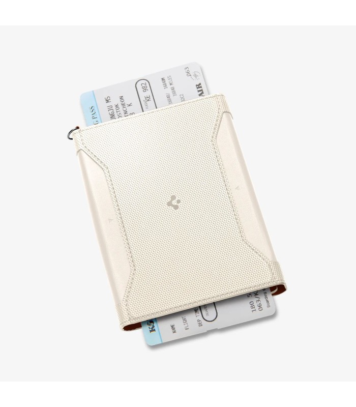 کیف پاسپورت اسپیگن مدل Spigen Passport Holder - رنگ کرم