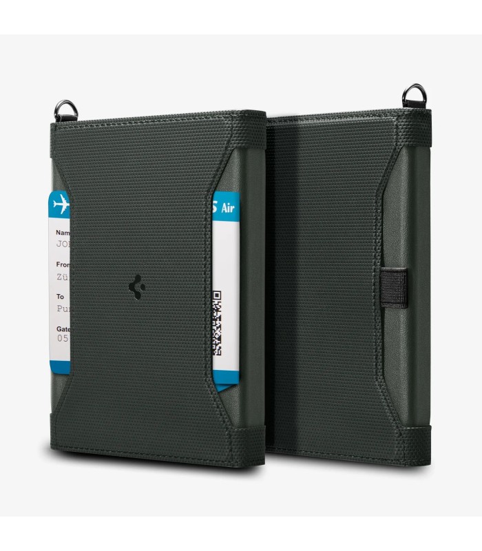 کیف پاسپورت اسپیگن مدل Spigen Passport Holder - رنگ سبز