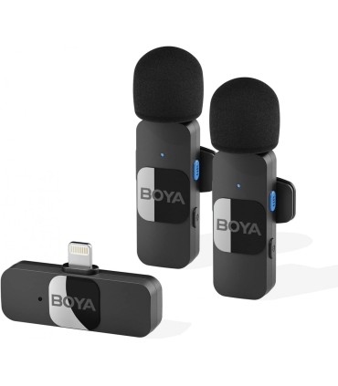 میکروفون بی‌سیم دو کاربره بویا مدل BOYA BY-V2 Lightning