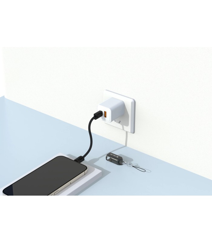 جاسوییچی کابلی دلفی مدل Delfy USB-C to USB-C Keychain